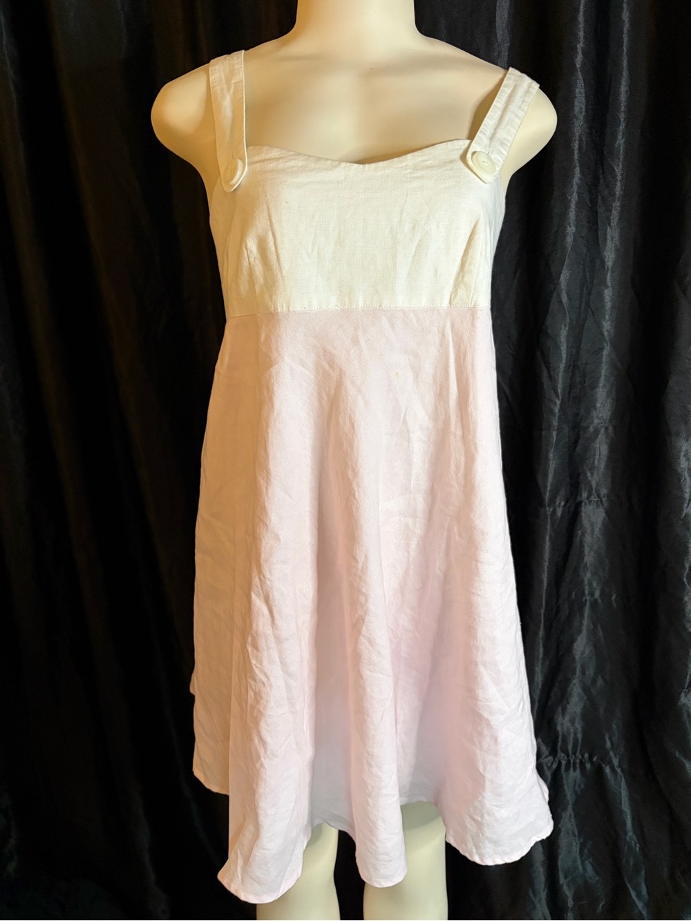 Island Company White and Light Pink Sundress